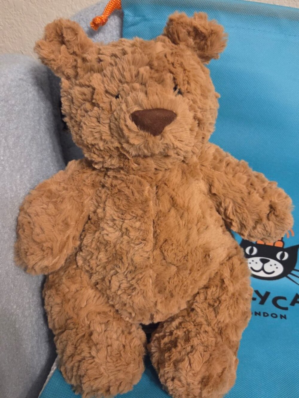 Jellycat Bartholomew Bear Large 14 Inch Plush Teddy Bear Stuffed Animal Toy